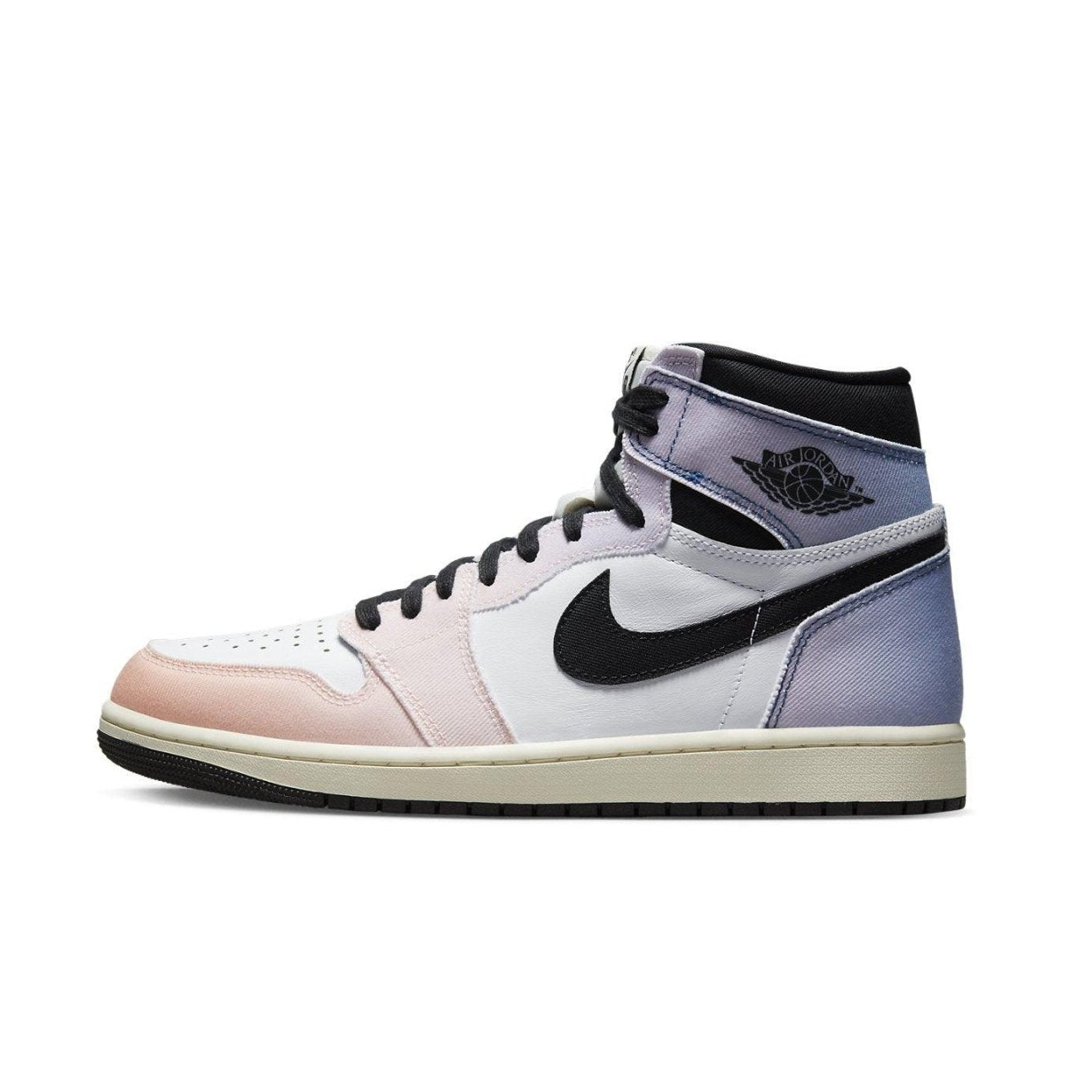 Air Jordan 1 Retro High OG Skyline sneaker showcasing pink and lavender gradient design.