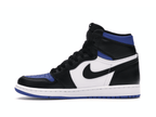 Air Jordan 1 Retro High Royal Toe sneaker in black, white, and Game Royal colors with a classic silhouette.