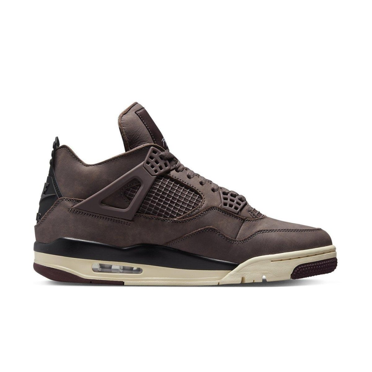 Jordan 4 Retro A Ma Maniére in Violet Ore with nubuck upper and chrome detailing, showcasing a stylish mid-top design.
