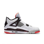 Air Jordan 4 Retro Flight Nostalgia sneaker in white, black, and red with distinctive design and detailing.