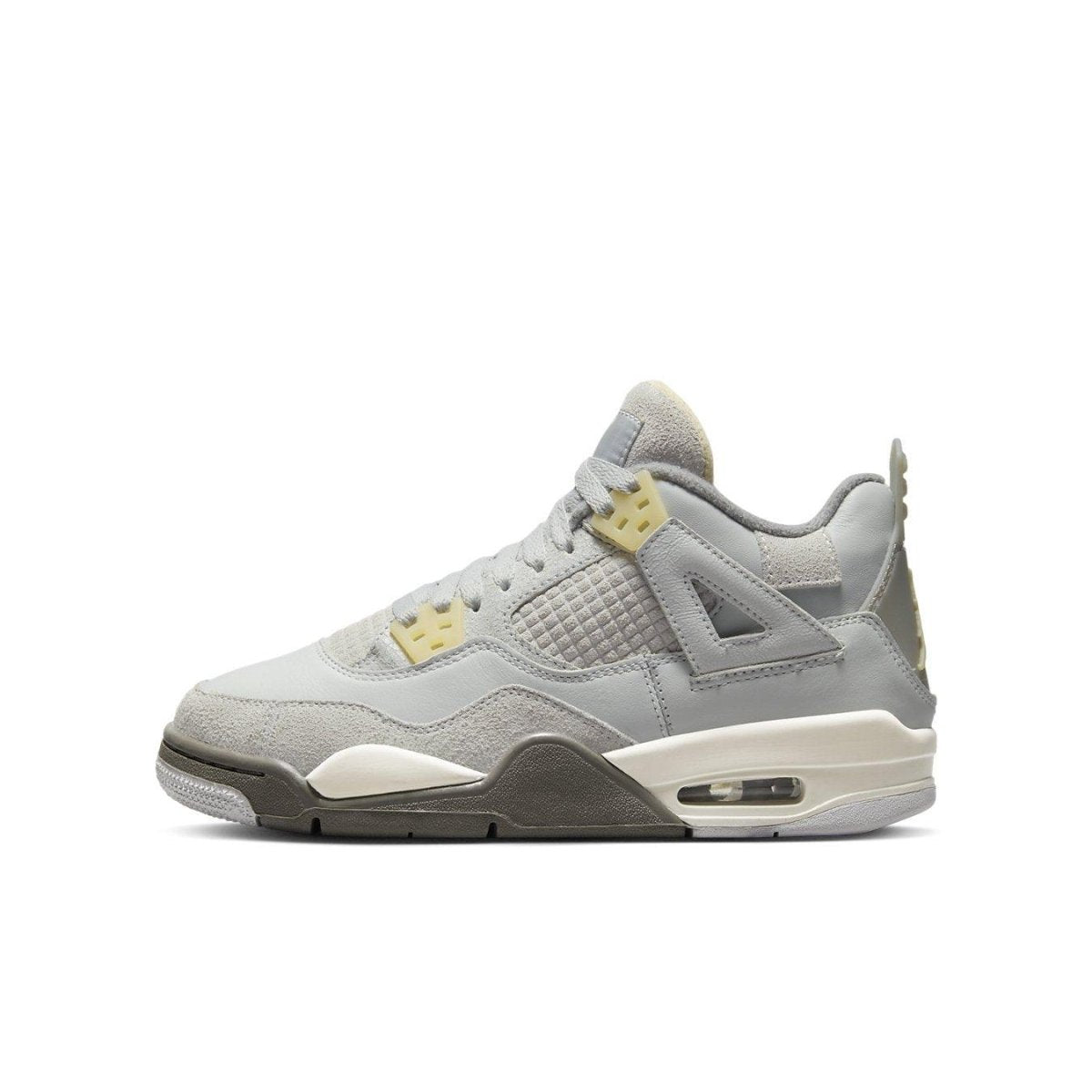 Air Jordan 4 Retro SE Craft Photon Dust sneaker for kids with premium materials and stylish design