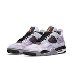 Air Jordan 4 Retro Zen Master sneaker featuring a unique pink, purple, and blue tie dye design.