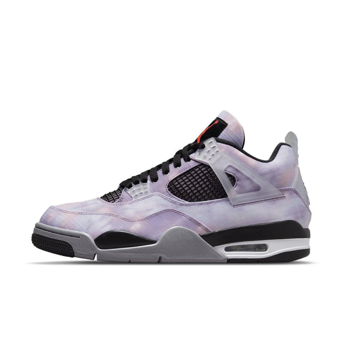 Air Jordan 4 Retro Zen Master in pink, purple, and blue tie dye design, honoring Phil Jackson's coaching legacy.