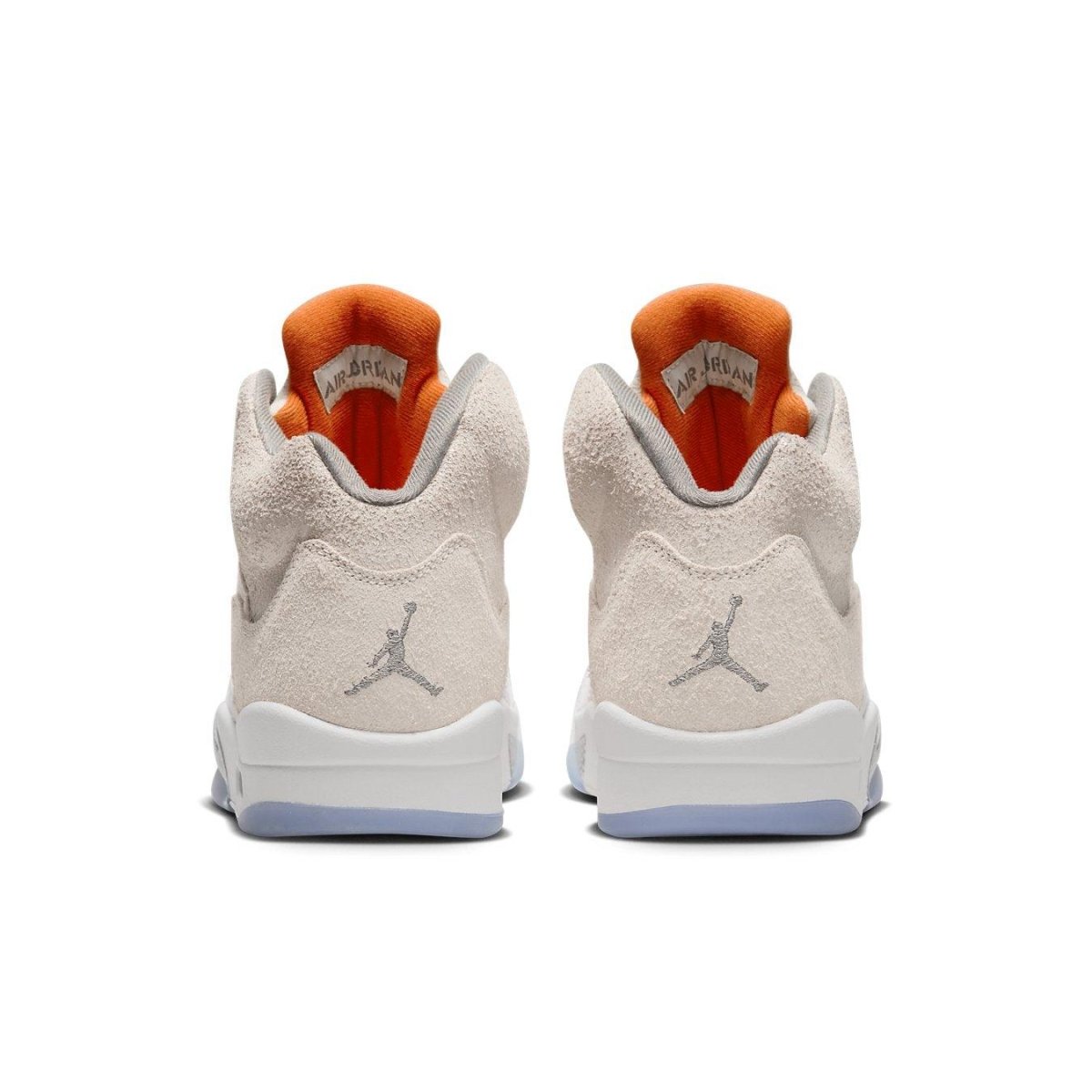 Jordan 5 Retro SE Craft in Light Orewood Brown, featuring a smooth suede upper and vibrant orange accents.