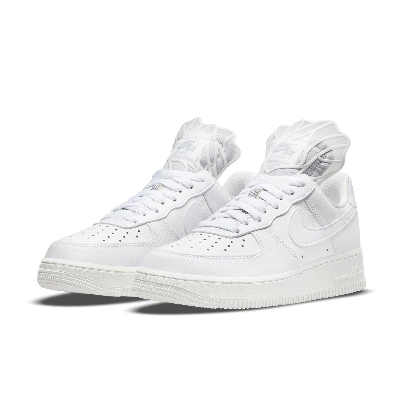 Nike Air Force 1 Goddess of Victory (W) in classic white, featuring sleek design and iconic details.
