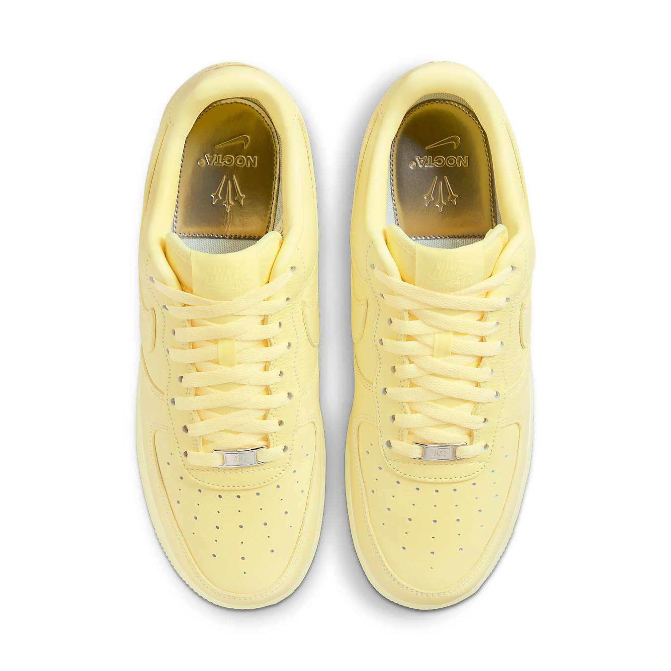 Nike Air Force 1 Low Drake NOCTA in Citron Tint with premium leather upper and co-branded details.
