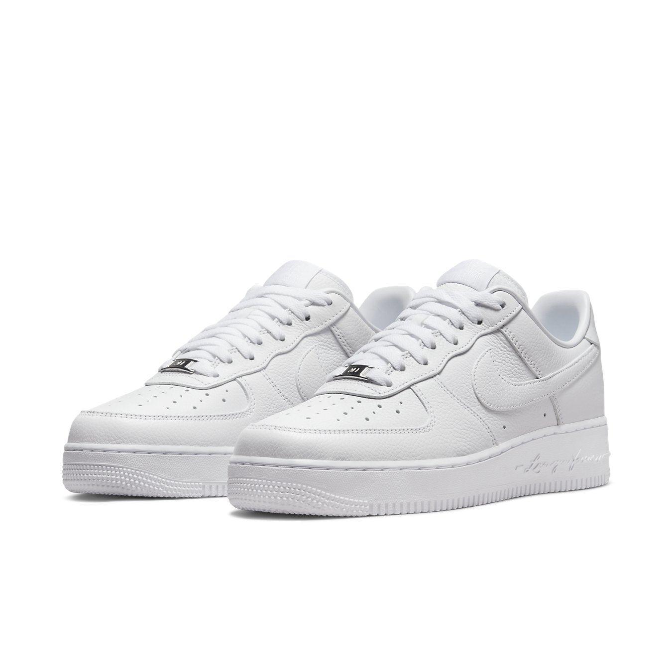 Nike Air Force 1 Low Drake NOCTA Certified Lover Boy in white leather with tonal Swoosh and unique detailing.