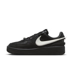 Nike Air Force 1 Low SP AMBUSH Black sneaker featuring premium leather and contrasting Swoosh detailing.