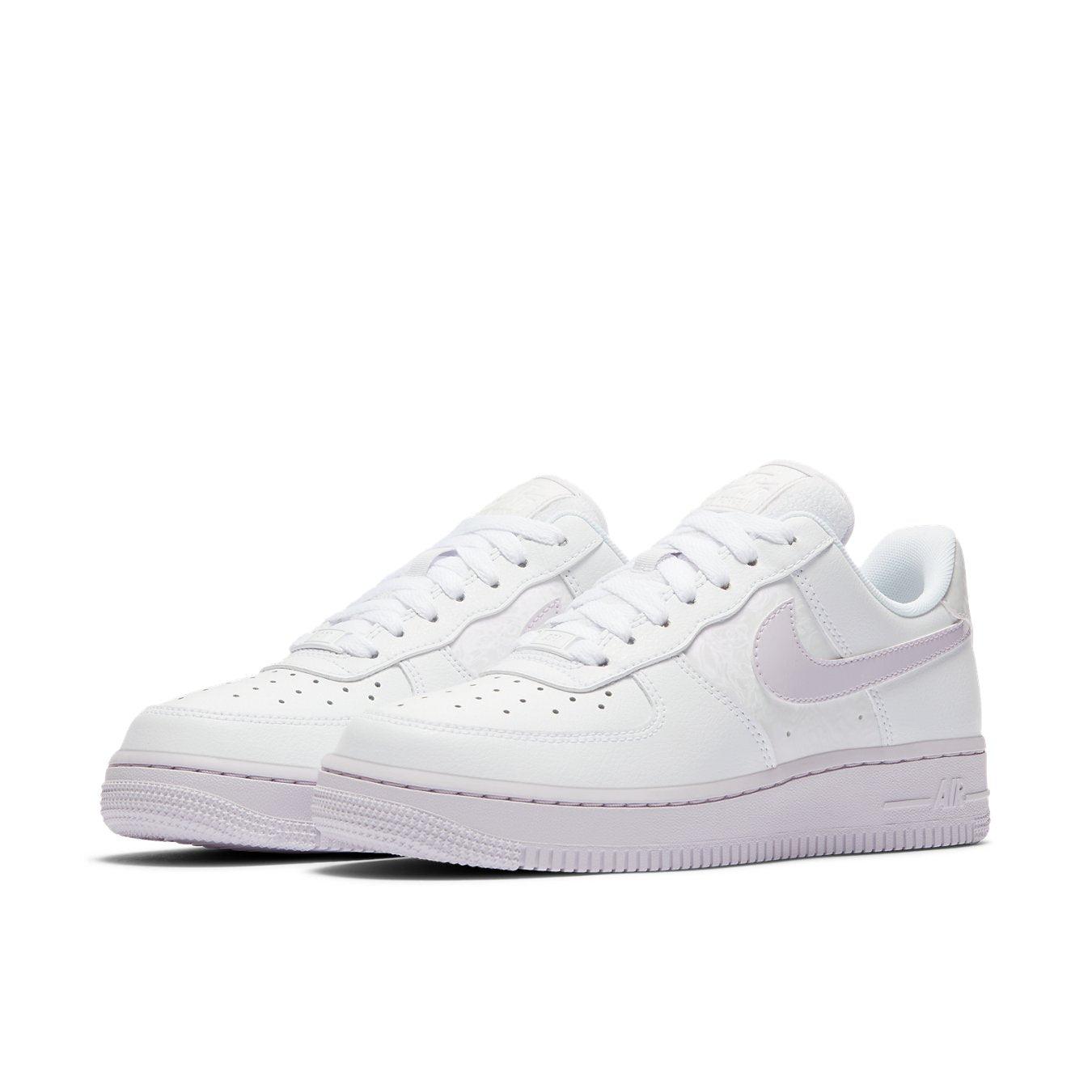Nike Air Force 1 Low White Barely Grape women's sneakers featuring a classic design with premium materials.