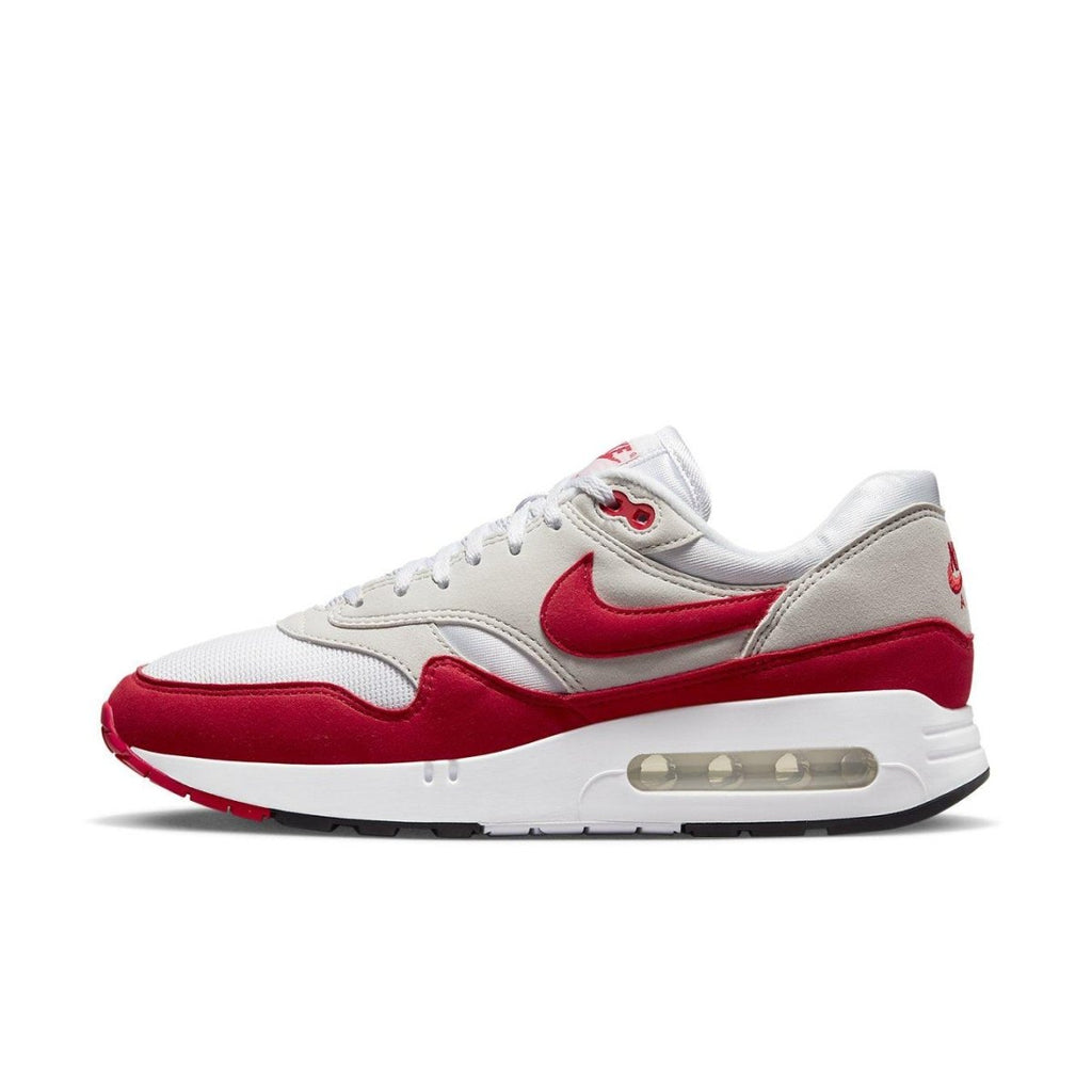 Nike Air Max 1 '86 Big Bubble in Sport Red, featuring iconic large air bubble and retro design.