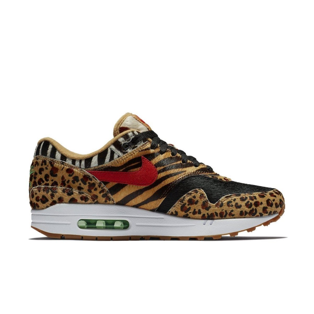 Nike Air Max 1 Atmos Animal Pack 2.0 featuring leopard and zebra patterns, released for Air Max Day 2018.