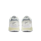 Nike Air Max 1 Patta Waves in white and silver with unique back detailing and Air cushioning technology.