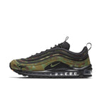 Nike Air Max 97 Country Camo Japan edition featuring forest green camouflage and black details for a stylish look.