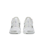 Nike Air Max 97 Off-White sneaker back view, showcasing transparent construction and unique design details.