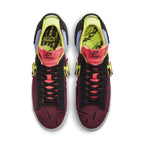 Nike Blazer Low Acronym Night Maroon shoes featuring vibrant colors and ACRONYM branding.