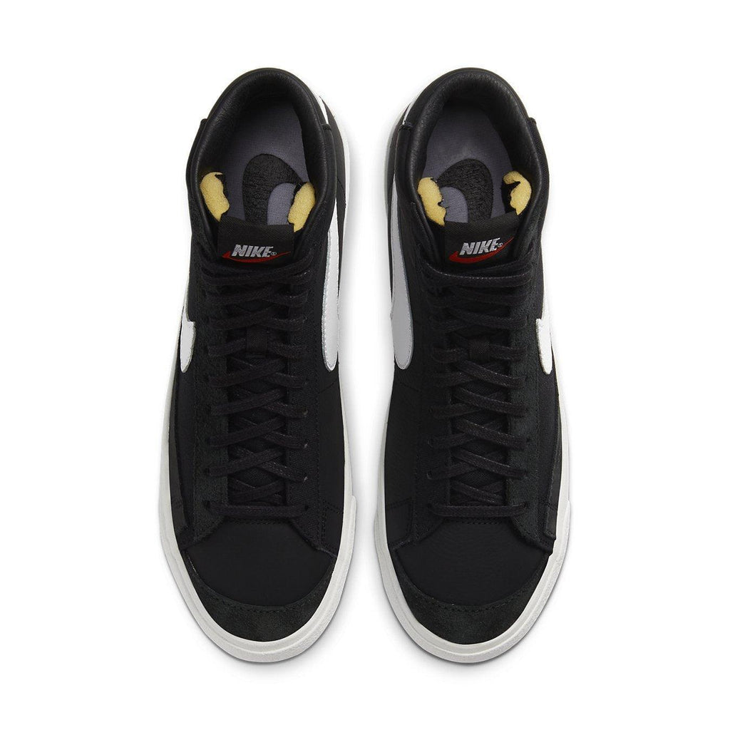 Nike Blazer Mid 77 Vintage in black suede with inverted Swoosh and retro style from Slam Jam's 30th anniversary edition.