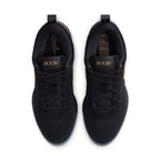 Nike Book 1 Haven sneaker in black suede with bronze detailing and 'Book' label on tongue.