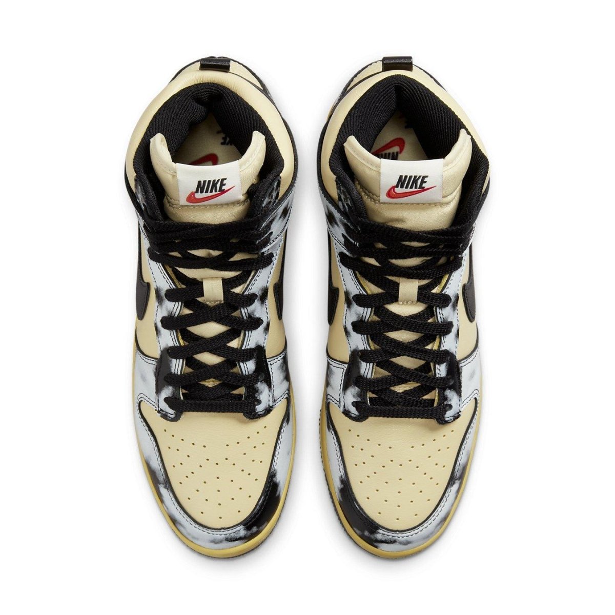 Nike Dunk High 1985 in black and acid wash detail, stylish high-top sneaker with iconic design.