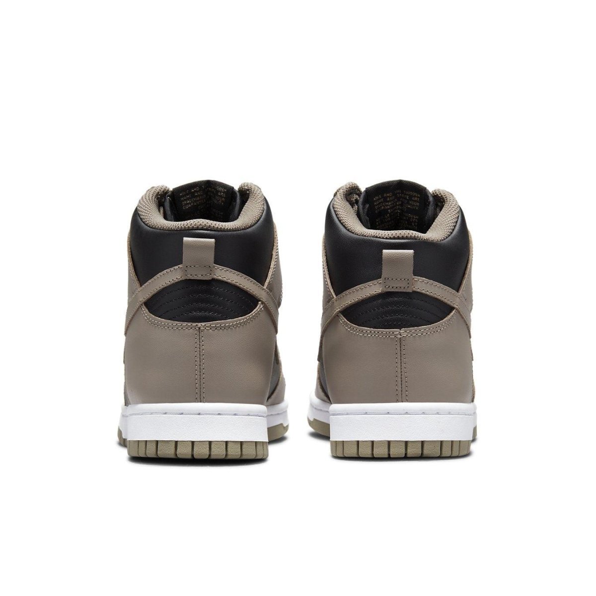 Nike Dunk High Moon Fossil (W) back view showcasing stylish design and colorway.