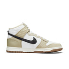 Nike Dunk High Next Nature Toasty Rattan sneaker featuring quilted upper and black swoosh, ideal for outdoor activities.