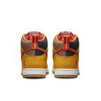 Nike Dunk High PRM Somos Familia sneakers, back view showcasing colorful design inspired by Día de Muertos.