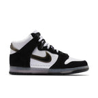 Nike Dunk High Slam Jam in white and black, featuring a sleek design and bold accents, perfect for sneaker enthusiasts.