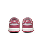 Nike Dunk Low Archeo Pink women's sneakers, featuring a white and pink leather design with contrasting laces.