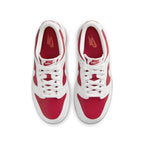 Nike Dunk Low Championship Red (2021) GS, featuring white and red colorway, perfect for elementary school kids.