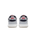 Nike Dunk Low College Navy Grey (W) rear view featuring sleek design and bold color blocking