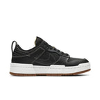 Nike Dunk Low Disrupt Black Gum women's sneaker featuring a platform sole and modern design.