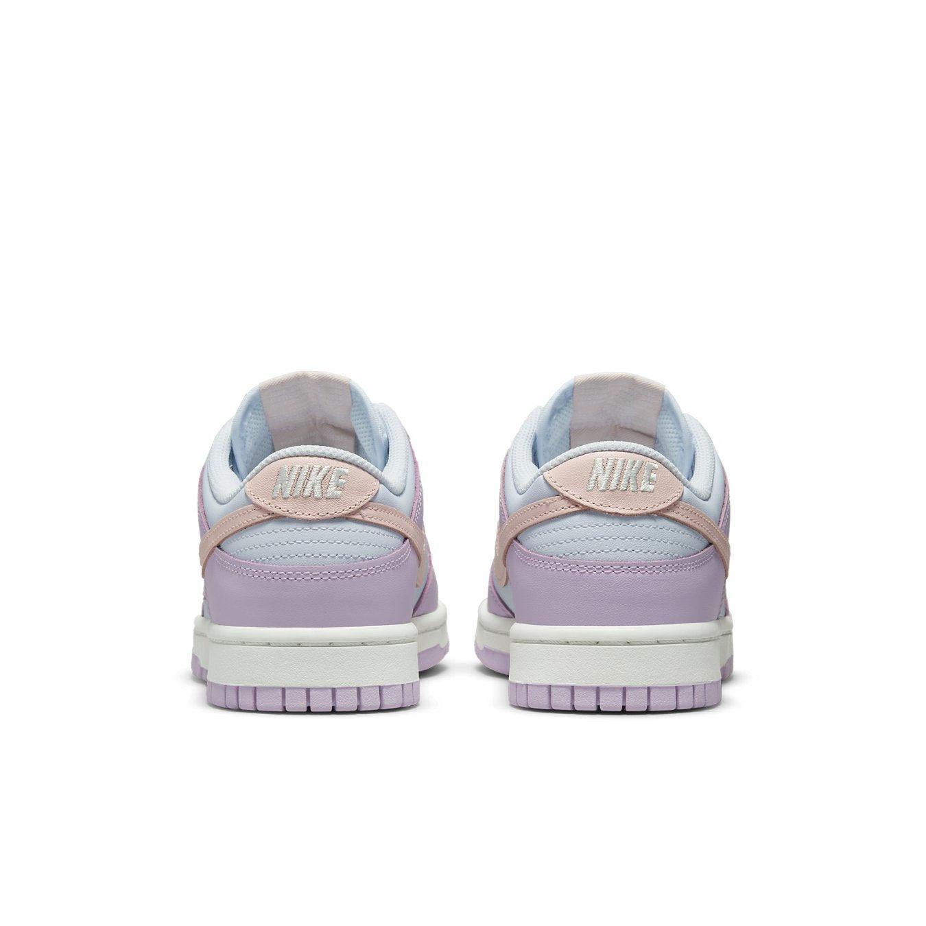 Nike Dunk Low Easter 2022 (W) women's sneakers in pastel colors with lavender and powder blue accents.