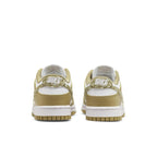 Nike Dunk Low Essential Paisley Pack Barley (W) back view showcasing stylish design and unique colorway.