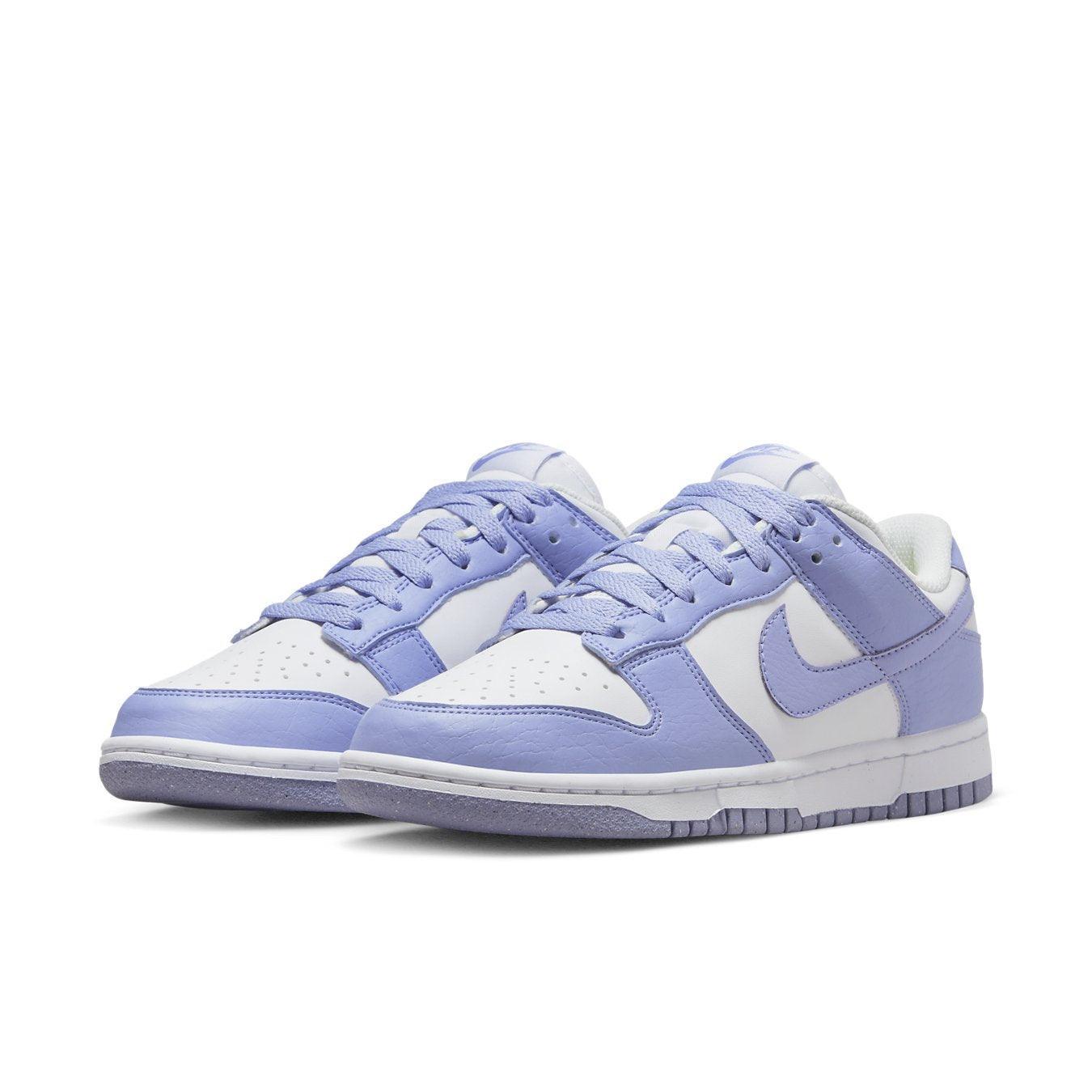 Nike Dunk Low Next Nature Lilac (W) featuring a lilac and white colorway, perfect for spring style.