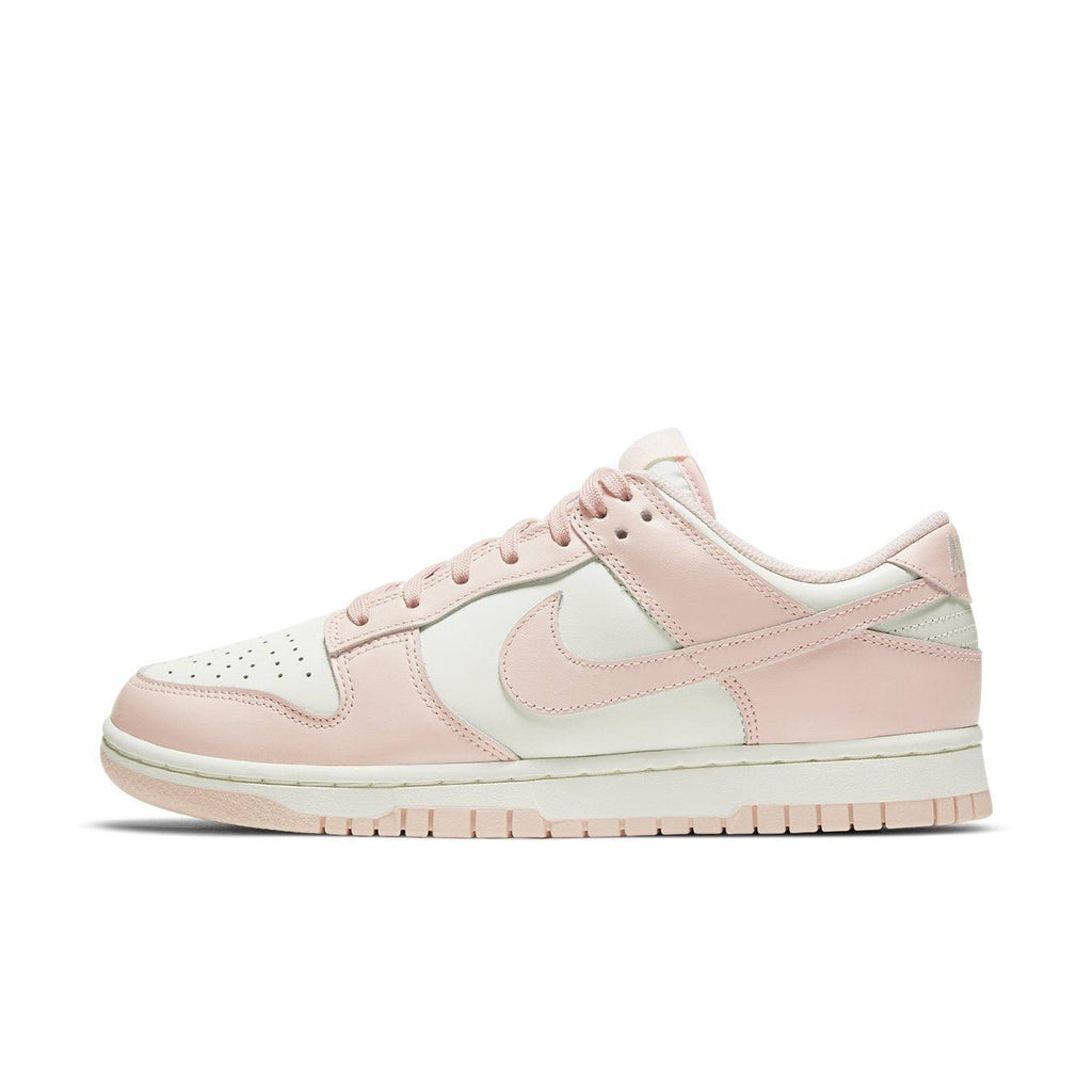Nike Dunk Low Orange Pearl (W) sneakers in pink and white, featuring classic design and premium materials.