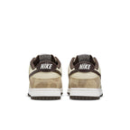 Nike Dunk Low Retro PRM Animal Pack Giraffe/Cheetah back view showcasing beige and brown design.