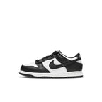 Nike Dunk Low Retro White Black Panda PS sneaker featuring black and white leather design.