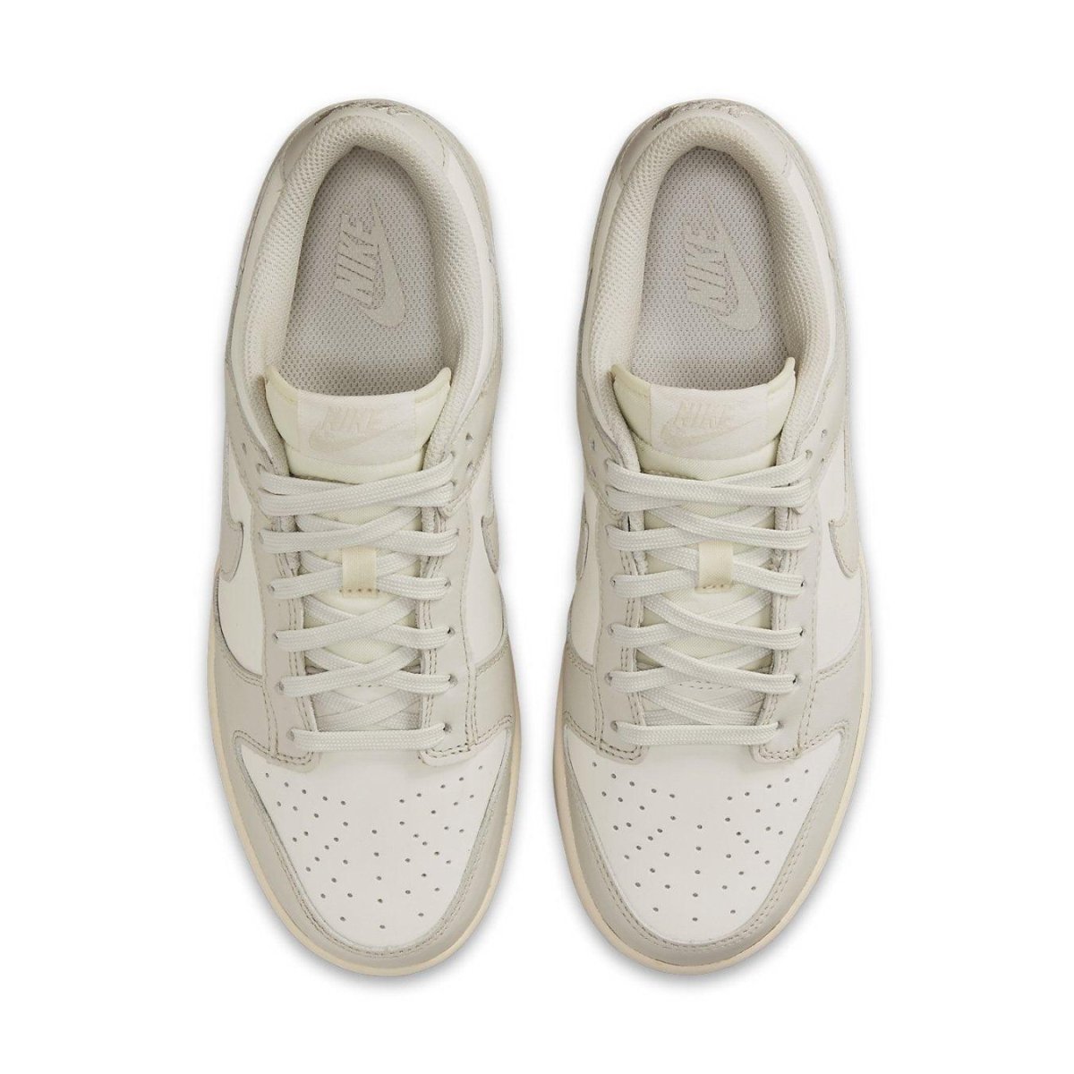 Nike Dunk Low Sail Light Bone women's sneakers, featuring a clean light bone colorway and classic design.