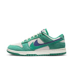 Nike Dunk Low SE 85 in Neptune Green for women, featuring a teal upper and purple accents, perfect for casual wear.
