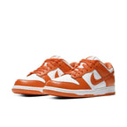 Nike Dunk Low SP Syracuse (2020) in orange and white, featuring leather upper and iconic colorway.