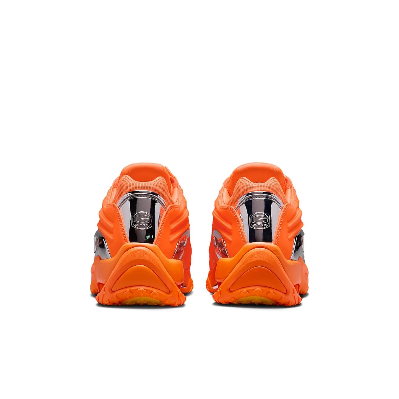 Nike Hot Step 2 Drake NOCTA sneakers in total orange, featuring a sleek design and stylish reflective accents.