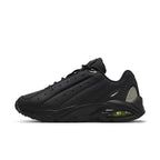 Nike Hot Step Air Terra Drake NOCTA in Triple Black featuring leather upper and sleek design.