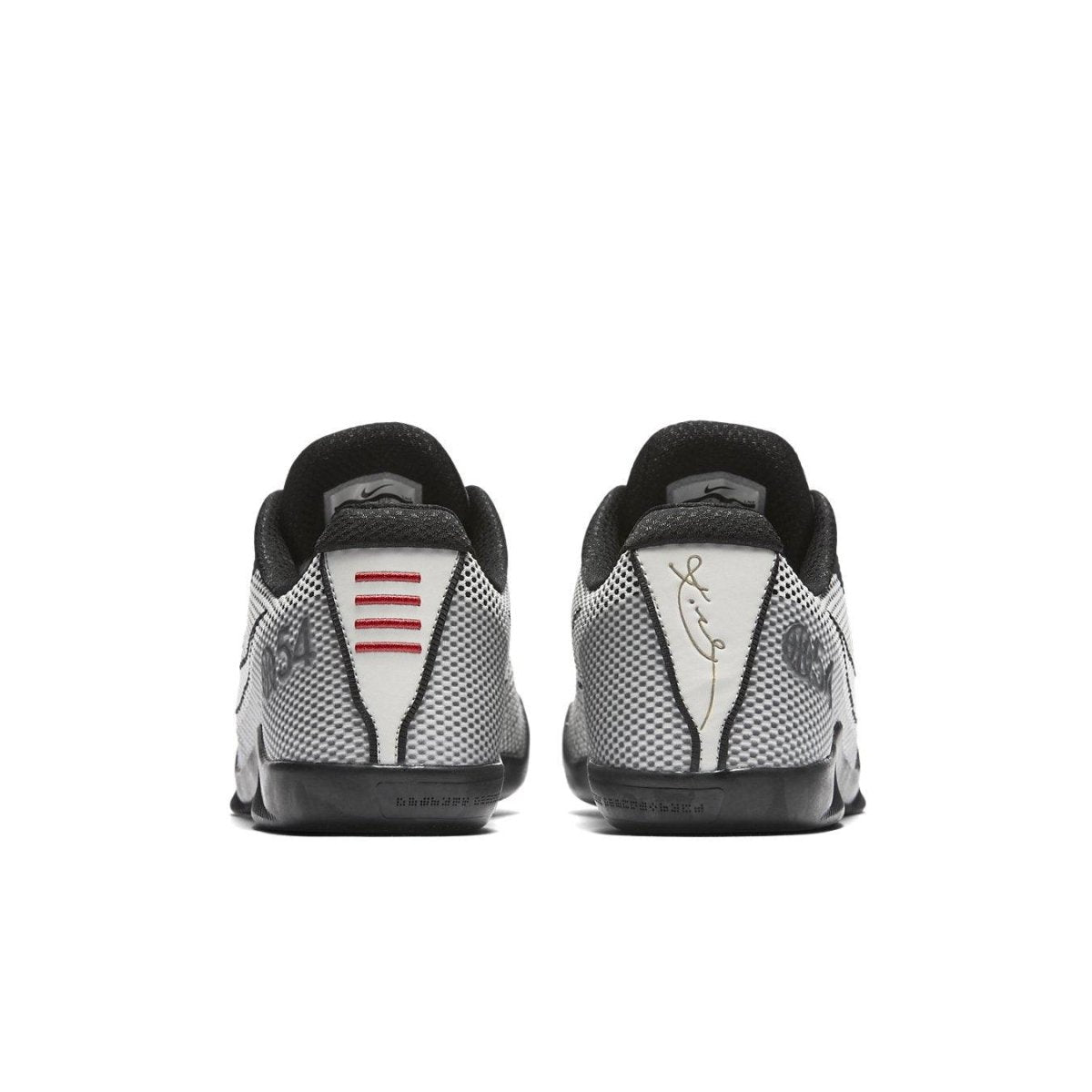 Nike Kobe 11 Quai 54 sneakers, featuring a mesh upper, black accents, and signature details at the heel.