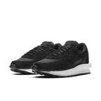 Nike LD Waffle Sacai Black Nylon sneakers featuring dual design elements and co-branded detailing.