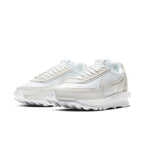 Nike LD Waffle Sacai White Nylon sneakers featuring dual design, premium materials, and co-branded details.