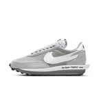 Nike LD Waffle SF sacai Fragment in Light Smoke Grey, featuring suede and mesh upper with signature design elements.