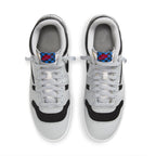 Nike Mac Attack SP Travis Scott Cactus Jack sneakers in grey and black with unique checkered logo.