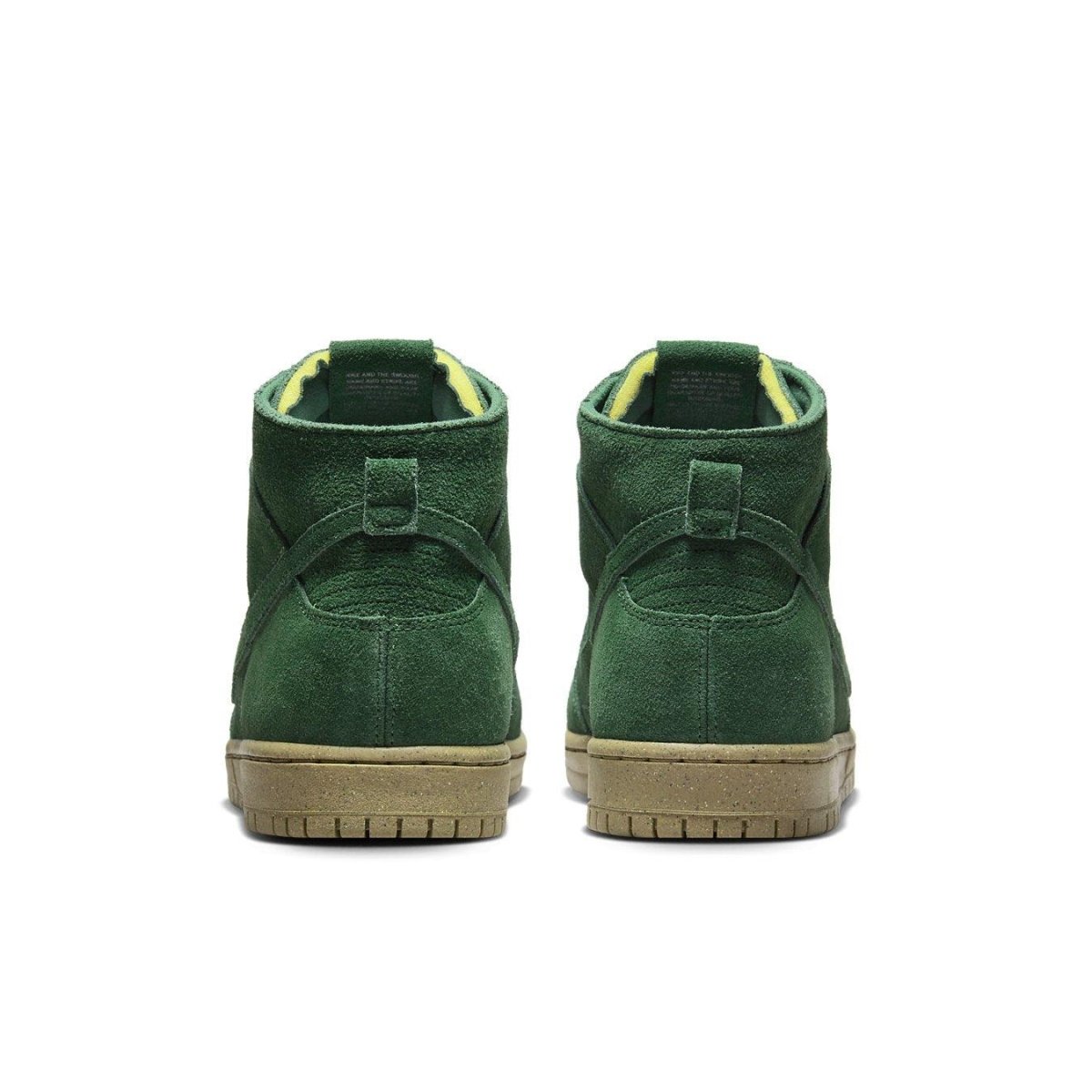Nike SB Dunk High Decon in Gorge Green featuring a suede upper and durable sole, perfect for skating and street style.