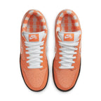 Nike SB Dunk Low Concepts Orange Lobster sneakers featuring vibrant orange suede and white accents.