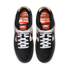 Nike SB Dunk Low Raygun Tie-Dye Black sneaker with vibrant tie-dye details and classic black leather.