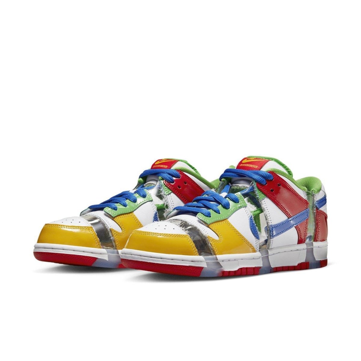 Nike SB Dunk Low Sandy Bodecker in vibrant multi-color design inspired by charity auction.